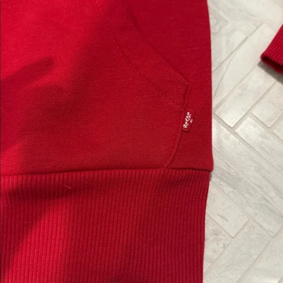 Levi's Red Hoodie, kids small (as 8-10) NWOT - Picture 3 of 5